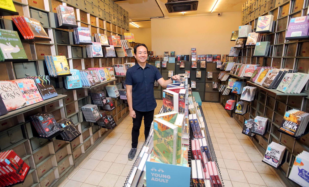 BookXcess founder and managing director Andrew Yap at the newest BookXcess outlet in Ipoh. u00e2u20acu201d Picture by Farhan Najib