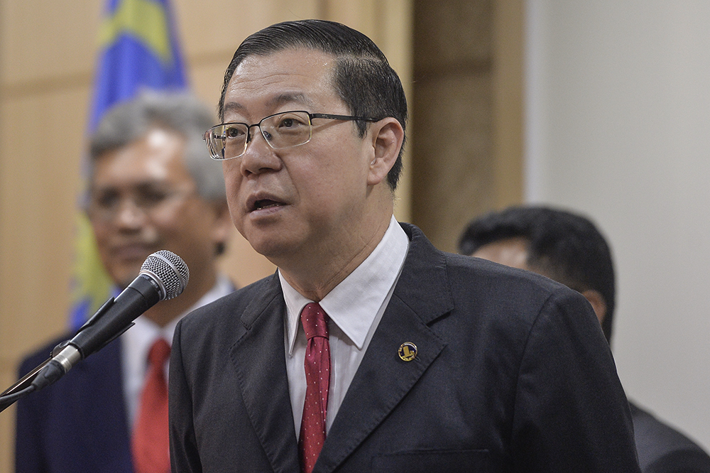 Lim Guan Eng addresses a press conference in Putrajaya April 23, 2019. u00e2u20acu201d Picture by Miera Zulyana