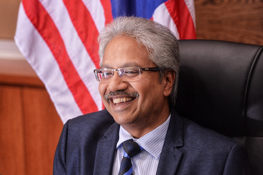 National Unity and Social Wellbeing Minister, P. Waytha Moorthy, speaks to reporters at Kompleks Perdana Putra in Putrajaya April 24, 2019. u00e2u20acu201d Picture by Shafwan Zaidon