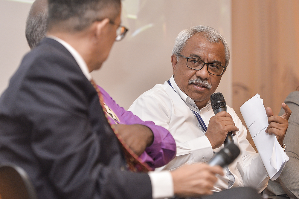 KRI chairman Nungsari Ahmad Radhi speaks during the launch of the u00e2u20acu02dcRethinking Housing: Between State, Market and Societyu00e2u20acu2122 report in Kuala Lumpur April 25, 2019. u00e2u20acu201d Picture by Miera Zulyana