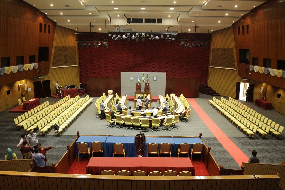 The Penang legislative assembly will be held at the Dewan Sri Pinang this year due to ongoing renovations at the Penang Legislative Assembly building in George Town April 25, 2019.