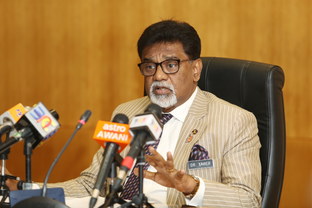 Minister of Water, Land and Natural Resources Xavier Jayakumar speaks to Malay Mail during an interview at Wisma Sumber Asli April 29, 2019. u00e2u20acu201d Picture by Choo Choy May