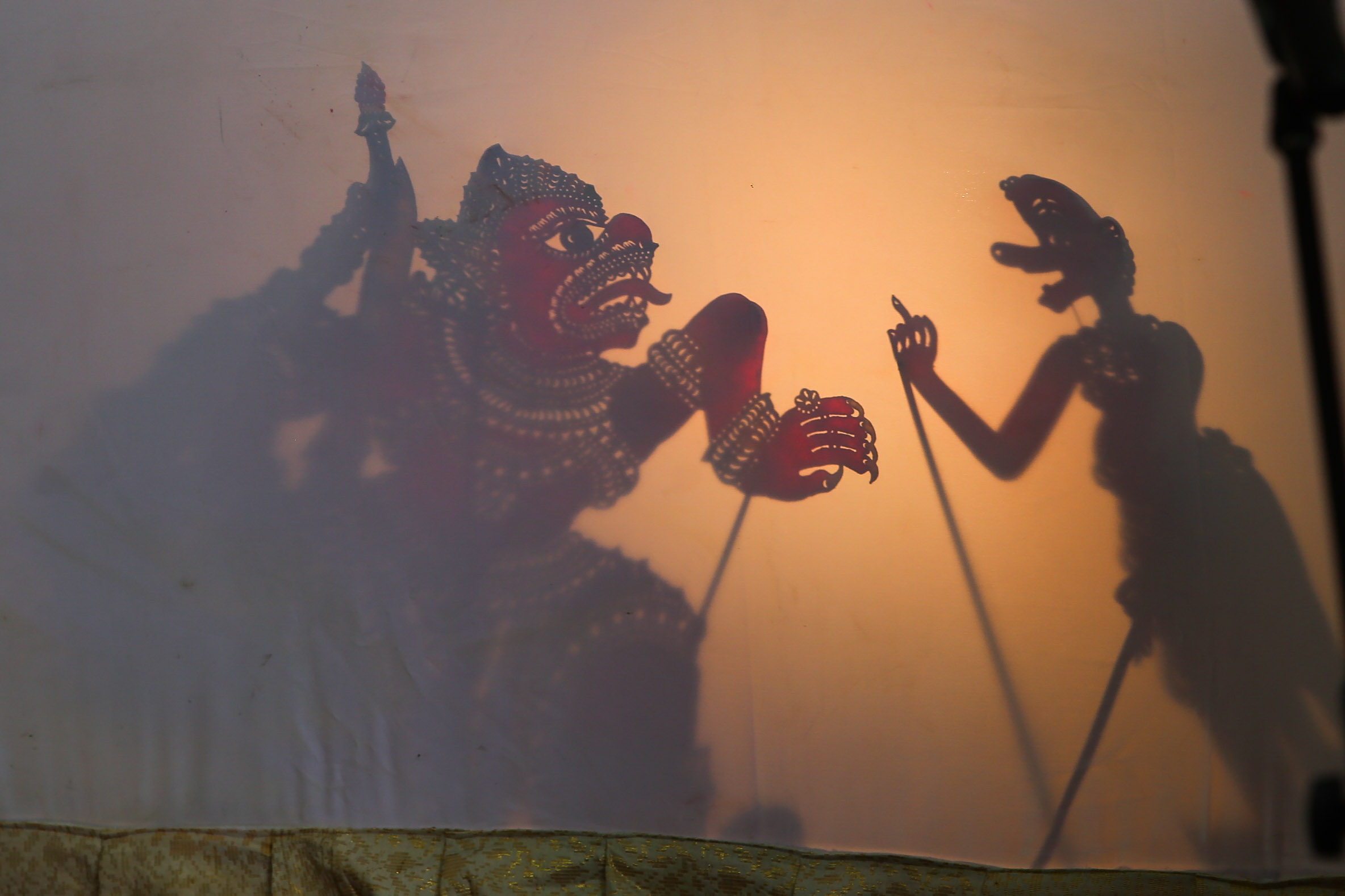 A wayang kulit performance is seen during the launch of Culture House by Tun Dr Siti Hasmah Mohamad Ali at Menara Kuala Lumpur April 30, 2019. u00e2u20acu201d Picture by Choo Choy May.