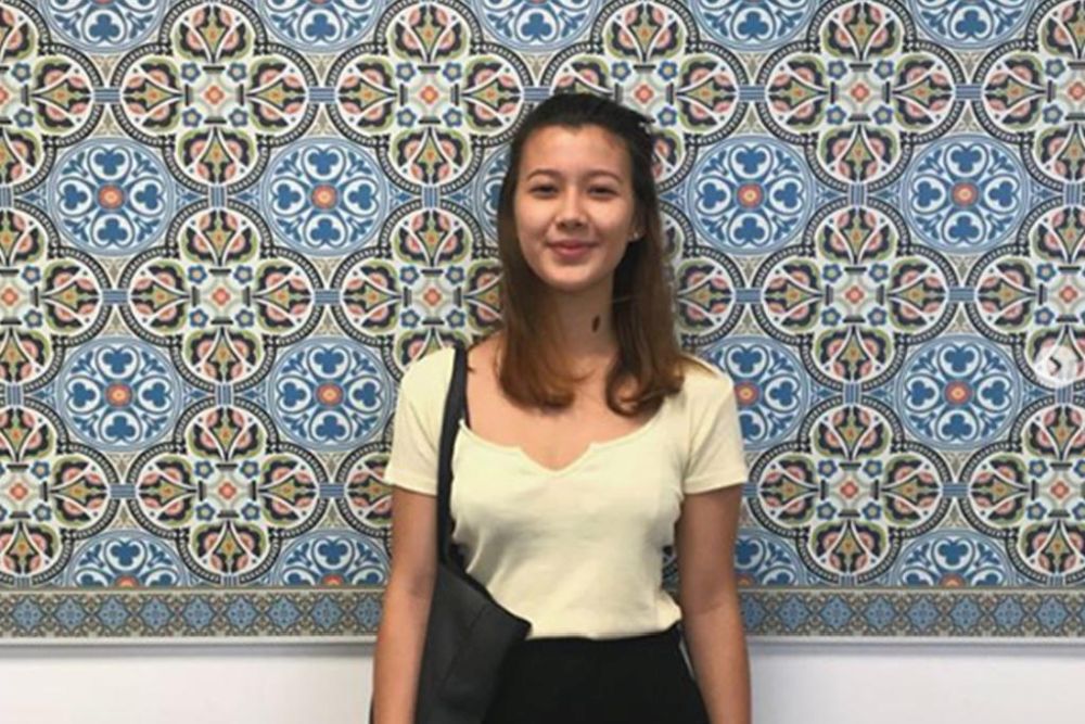 Singapore university student Monica Baey. u00e2u20acu201d Picture courtesy of Monica Baey via TODAYn