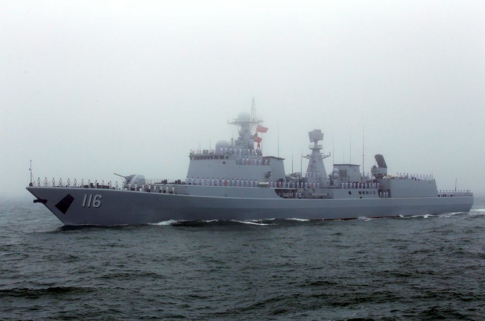 Chinese Navyu00e2u20acu2122s destroyer Shijiazhuang takes part in a naval parade off the eastern port city of Qingdao, to mark the 70th anniversary of the founding of Chinese Peopleu00e2u20acu2122s Liberation Army Navy, China, April 23, 2019. u00e2u20acu201d Reuters pic