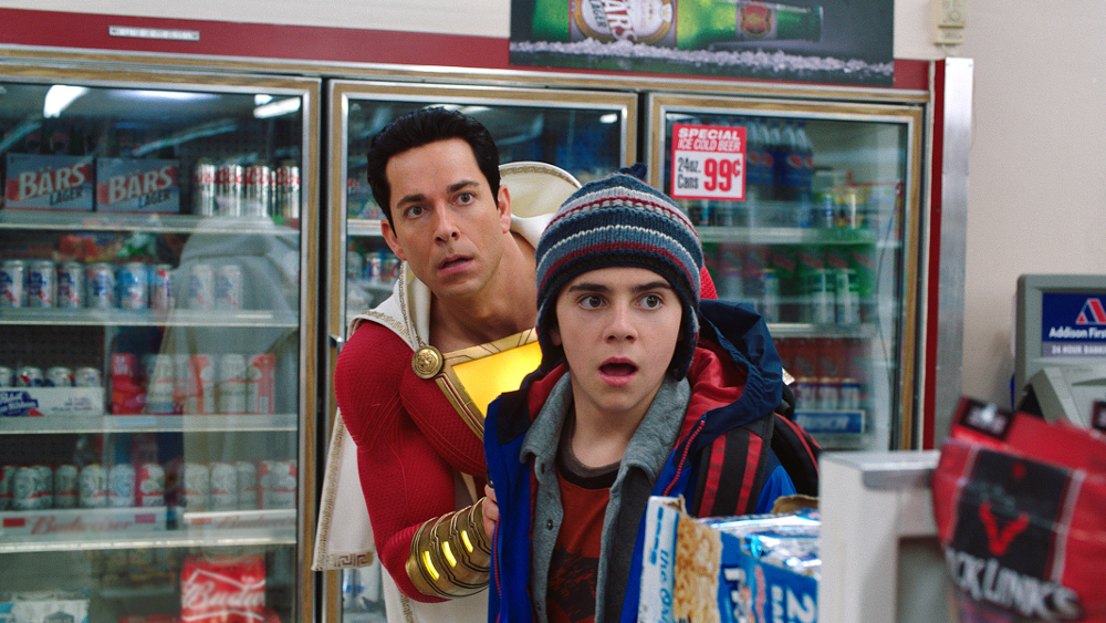 Boys will be boys. Shazam and Freddy have a whale of a time figuring out Batson’s powers, and a superhero name. — Picture courtesy of Warner Bros Pictures Malaysia