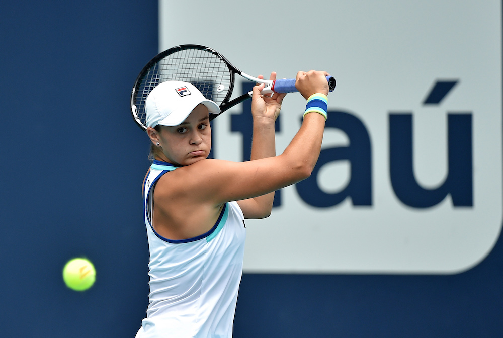 File photo of Ashleigh Barty of Australia during the womanu00e2u20acu2122s finals at the Miami Open Miami Open Tennis Complex in Miami Gardens, Florida, March 31, 2019. u00e2u20acu201d Reuters pic