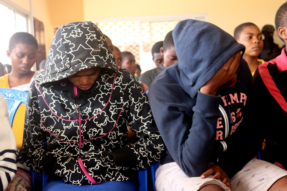 School children who were kidnapped by armed men are pictured after they were released, at a governoru00e2u20acu2122s office in Bamenda, Cameroon November 7, 2018. u00e2u20acu201d Reuters pic     