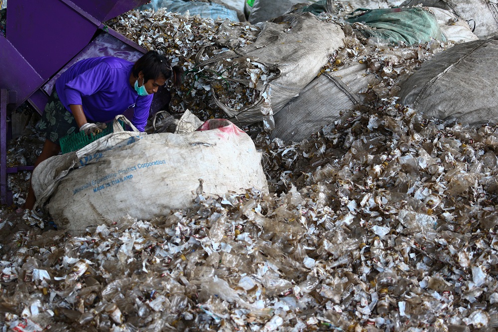 A worker sorts recyclable plastic waste at the Prabkaya Recycle Factory in Pathum Thani outside Bangkok June 7, 2017. u00e2u20acu201d Reuters pic       