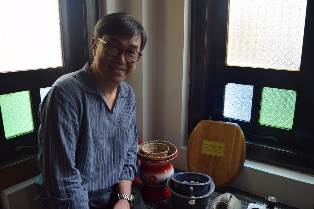 Founder of the World Toilet Organisation Jack Sim poses for a photo in Singapore March 5, 2019. u00e2u20acu201d Thomson Reuters Foundation