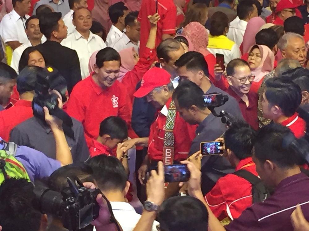 Parti Pribumi Bersatu Malaysia chairman Tun Dr Mahathir Mohamad attends the launching of the partyu00e2u20acu2122s Sabah branch in Penampang, April 6, 2019. u00e2u20acu201d Picture by Julia Chan