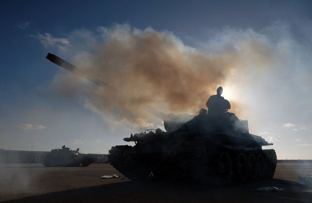 Members of Libyan National Army (LNA) commanded by Khalifa Haftar, get ready before heading out of Benghazi to reinforce the troops advancing to Tripoli, Libya, April 13, 2019. u00e2u20acu201d Reuters pic