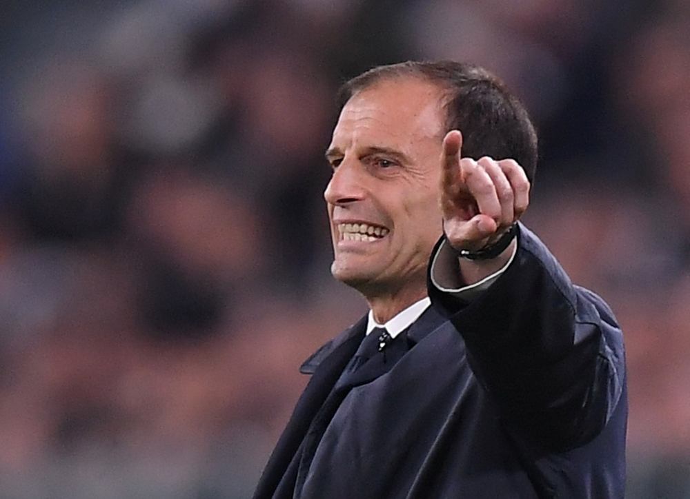 Juventus coach Massimiliano Allegri gestures during the match against Ajax Amsterdam, April 16, 2019. u00e2u20acu2022 Reuters pic