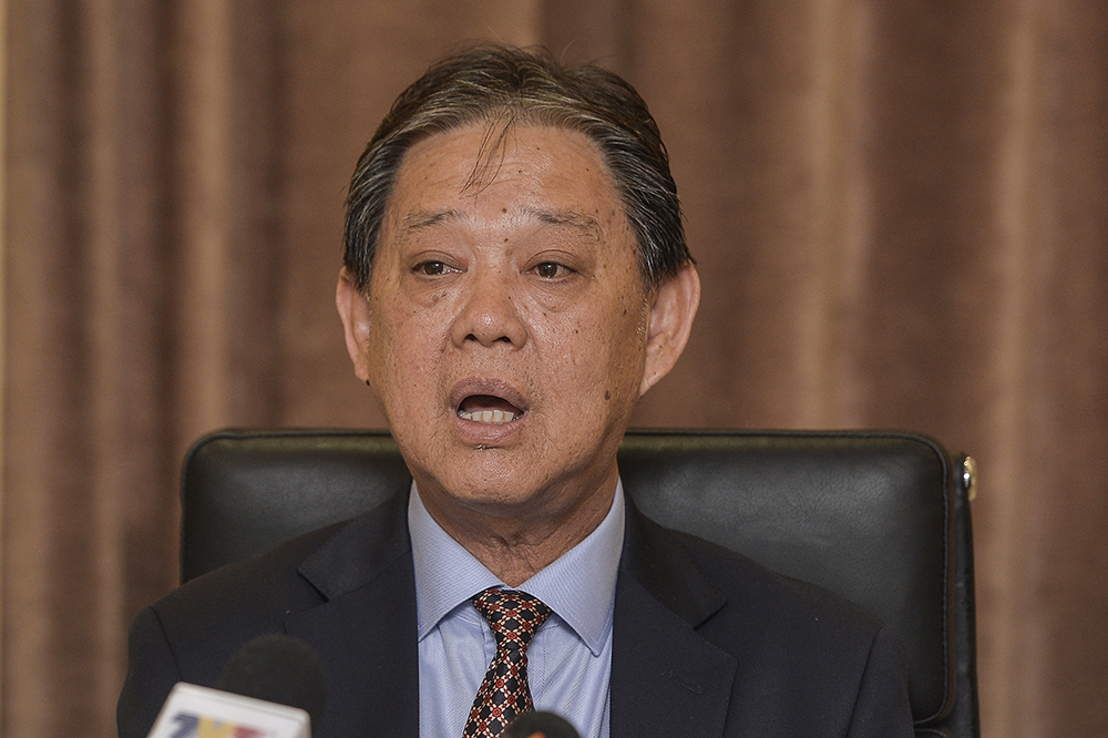 Minister of Tourism, Arts and Culture Datuk Mohamaddin Ketapi speaks to Malay Mail in Putrajaya April 22, 2019. u00e2u20acu201d Picture by Miera Zulyana