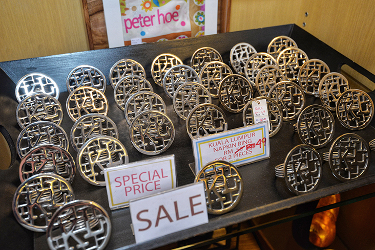 Bargains galore, like these napkin rings.