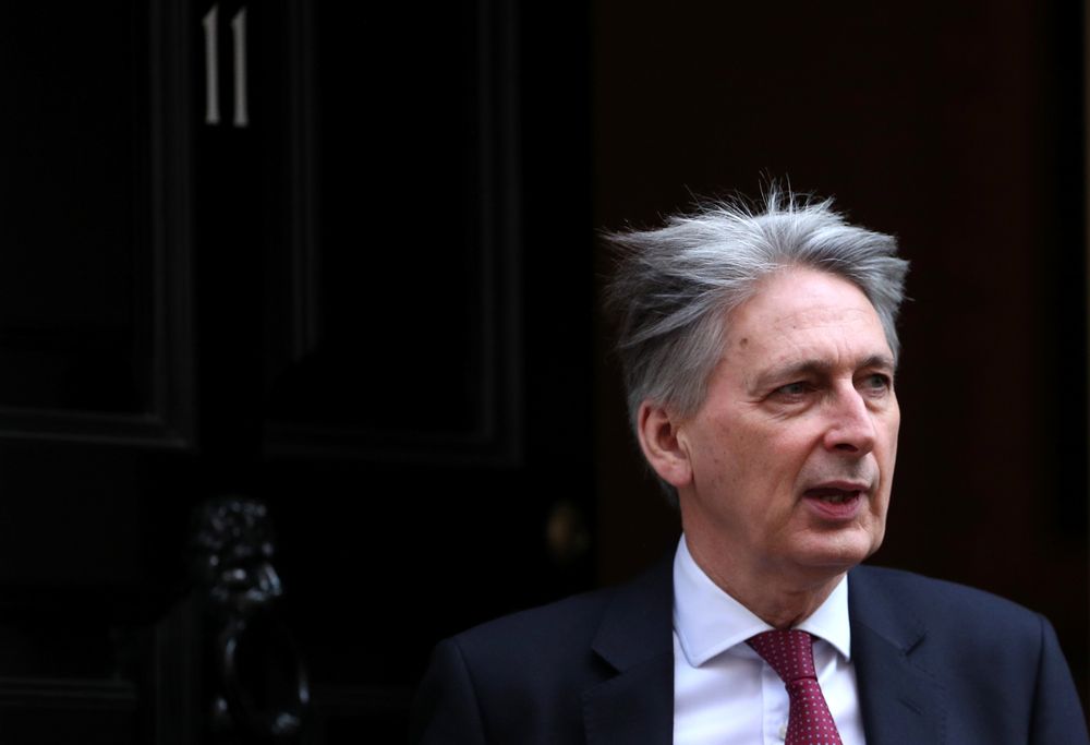 Britainu00e2u20acu2122s Chancellor of the Exchequer Philip Hammond leaves Downing Street in London, April 10, 2019. u00e2u20acu201d Reuters pic
