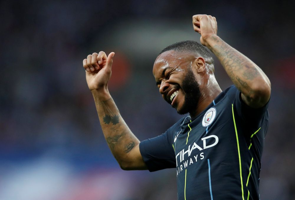File picture shows Manchester Cityu00e2u20acu2122s Raheem Sterling reacts during the FA Cup Semi Final match Manchester City v Brighton in Wembley Stadium, London, April 6, 2019. u00e2u20acu201dReuters pic
