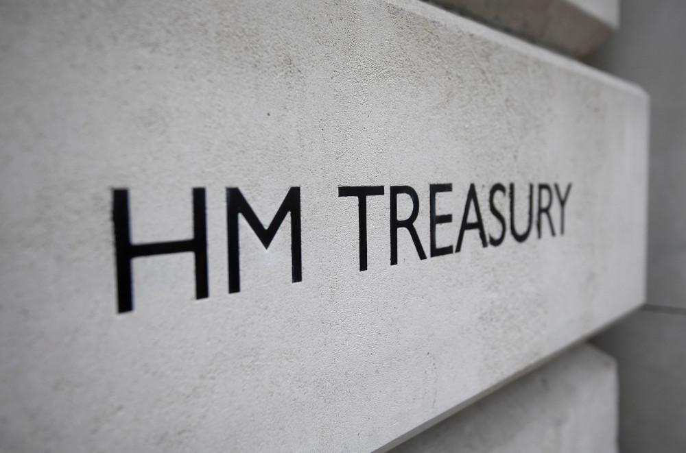 Signage is seen on the outside of the Treasury building in London, Britain, March 7, 2017. u00e2u20acu201d Reuters pic 