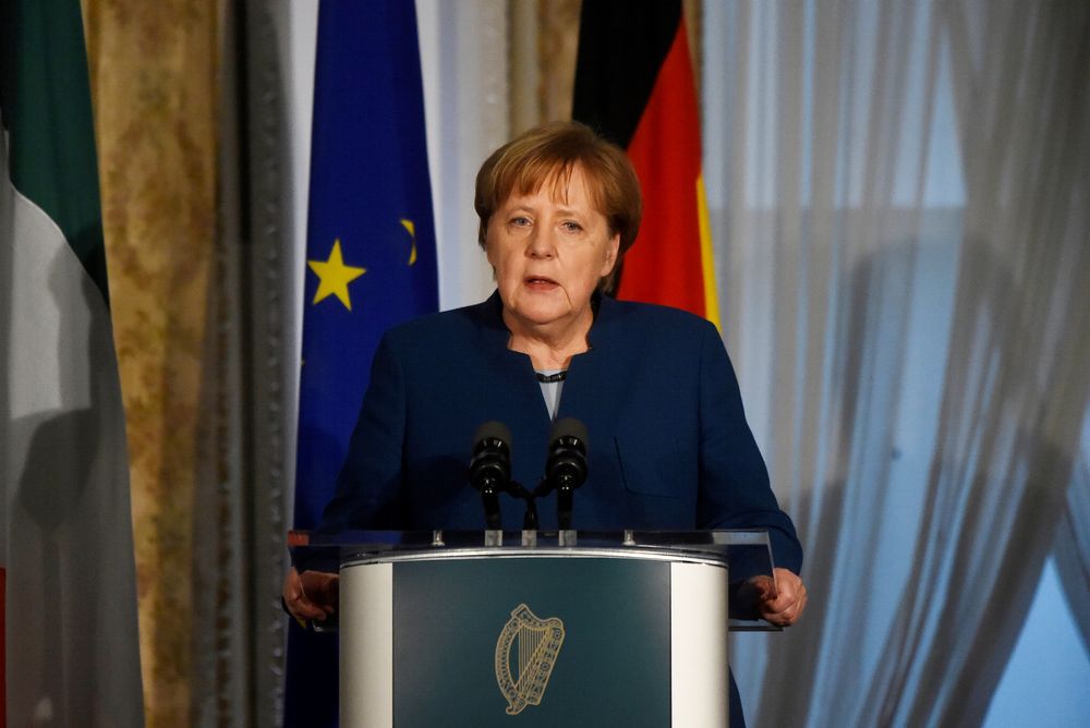 German Chancellor Angela Merkel speaks at a news conference in Farmleigh House, Dublin, Ireland April 4, 2019. u00e2u20acu201d Reuters pic 