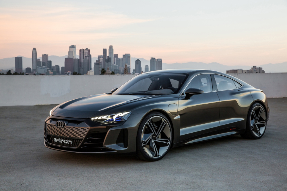The Audi E-Tron GT concept makes its film debut, driven by Tony Stark. u00e2u20acu201d Audi handout pic via AFP-Relaxnews 