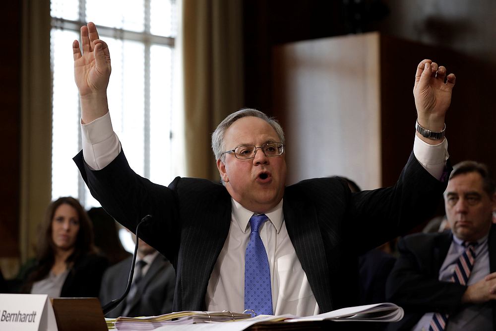 Former energy lobbyist David Bernhardt testifies before a Senate Energy and Natural Resources Committee hearing on Capitol Hill in Washington March 28, 2019. u00e2u20acu201d Reuters pic