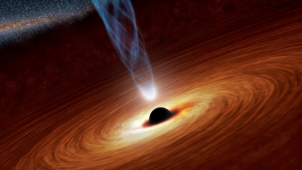 A supermassive black hole with millions to billions times the mass of our sun is seen in an undated Nasa artistu00e2u20acu2122s concept illustration. u00e2u20acu201d Reuters pic