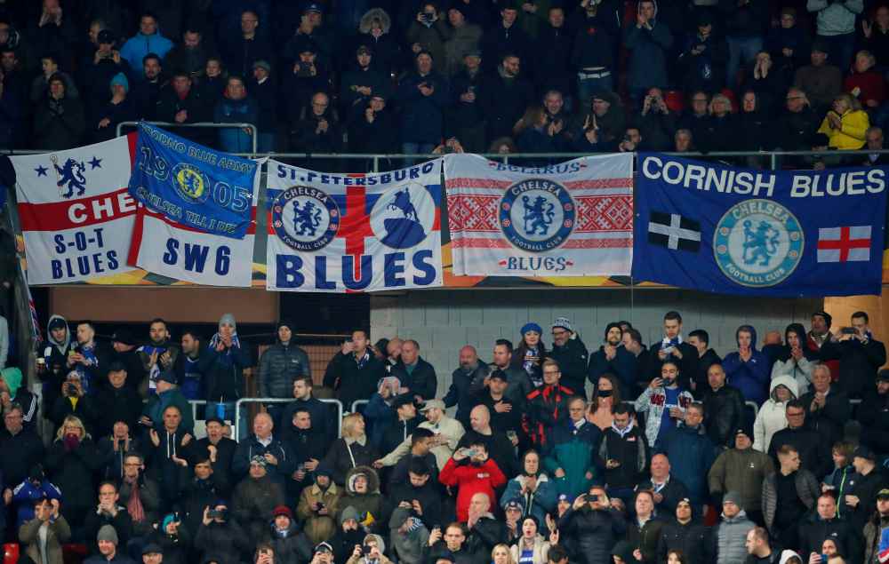 Chelsea fans during the match against SK Slavia Prague, April 11, 2019. u00e2u20acu2022 Reuters pic
