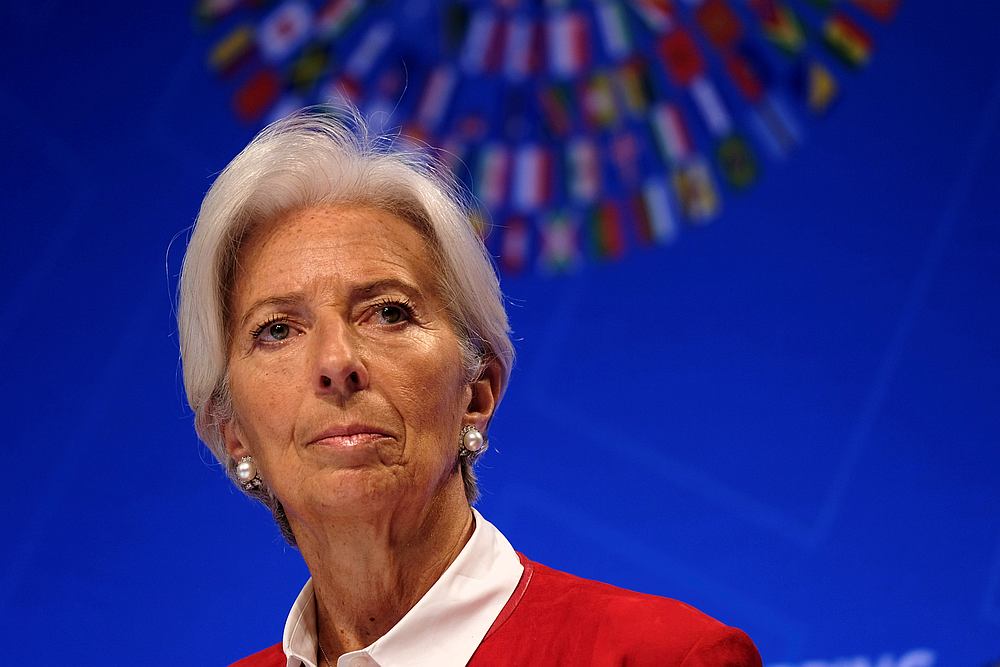 IMF Managing Director Christine Lagarde speaks at the Spring Meetings of the World Bank Group and IMF in Washington April 11, 2019. u00e2u20acu201d Reuters pic