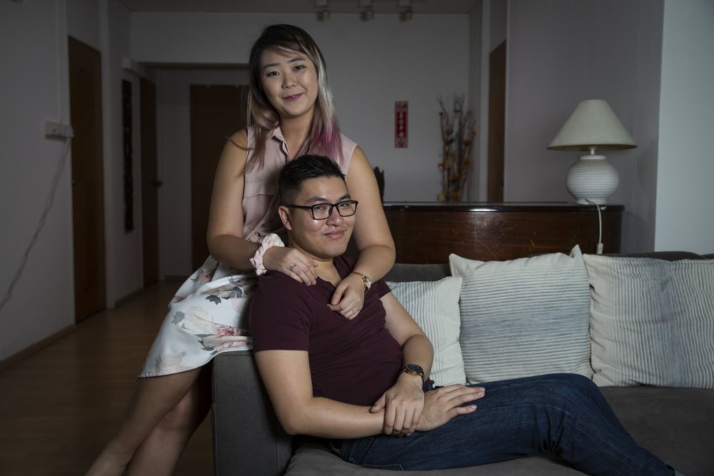 Deanna Lim, 25, and Leuven Lee, 27, met each other on dating app OkCupid and they are now engaged. ― Picture by Nuria Ling/TODAY