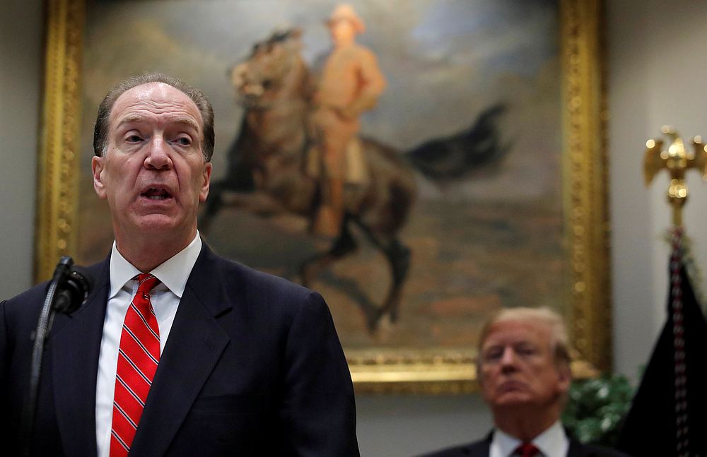 David Malpass speaks at an event at the White House in Washington February 6, 2019. u00e2u20acu201d Reuters pic 