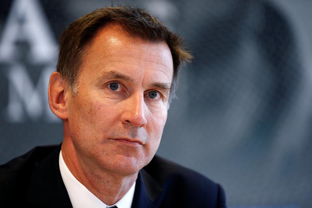 Britain's Foreign Secretary Jeremy Hunt at a news conference in Dinard, France April 5, 2019. u00e2u20acu201d Reuters pic