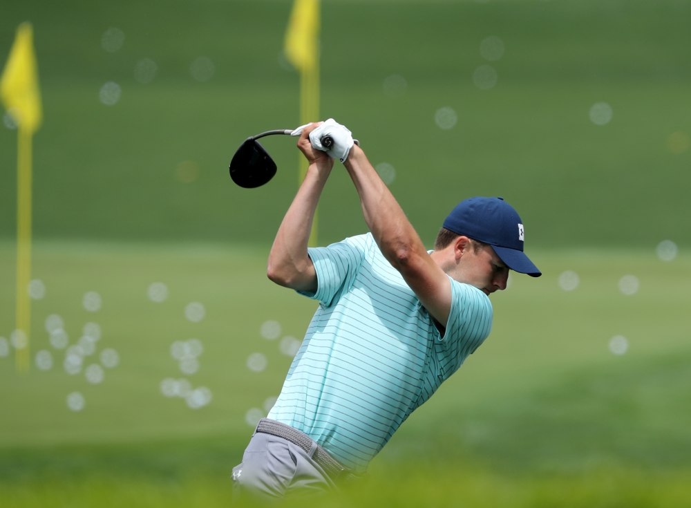 Jordan Spieth hits balls on the practice range during the second day of practice for the 2019 Masters golf tournament at the Augusta National Golf Club in Augusta April 9, 2019. u00e2u20acu2022 Reuters pic