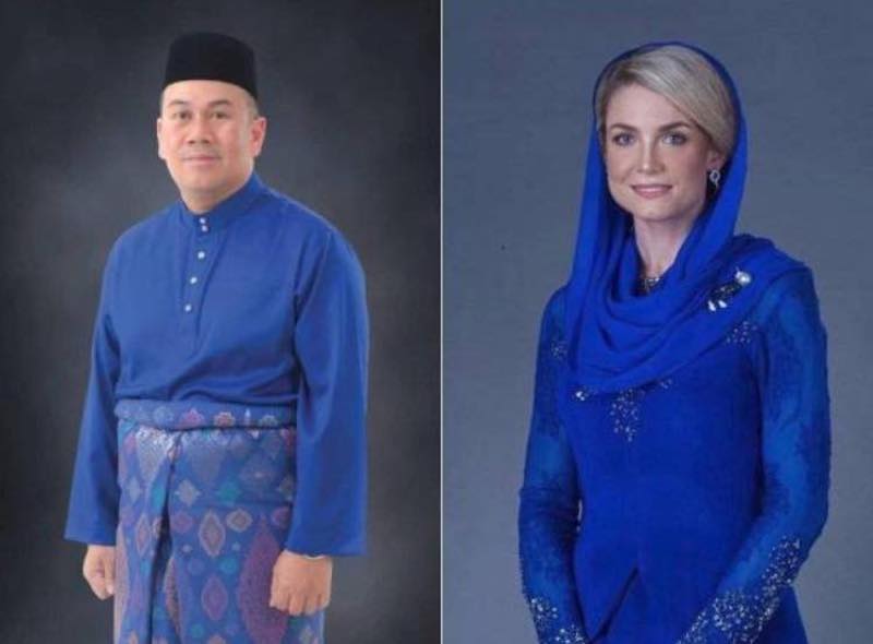Tengku Mahkota Kelantan Dr Tengku Muhammad Faiz Petra selamat melangsungkan perkahwinan dengan pilihan hati dari Sweden, Sofie Louise Johansson. u00e2u20acu201d Foto ihsan Facebook/Bernama News Channel