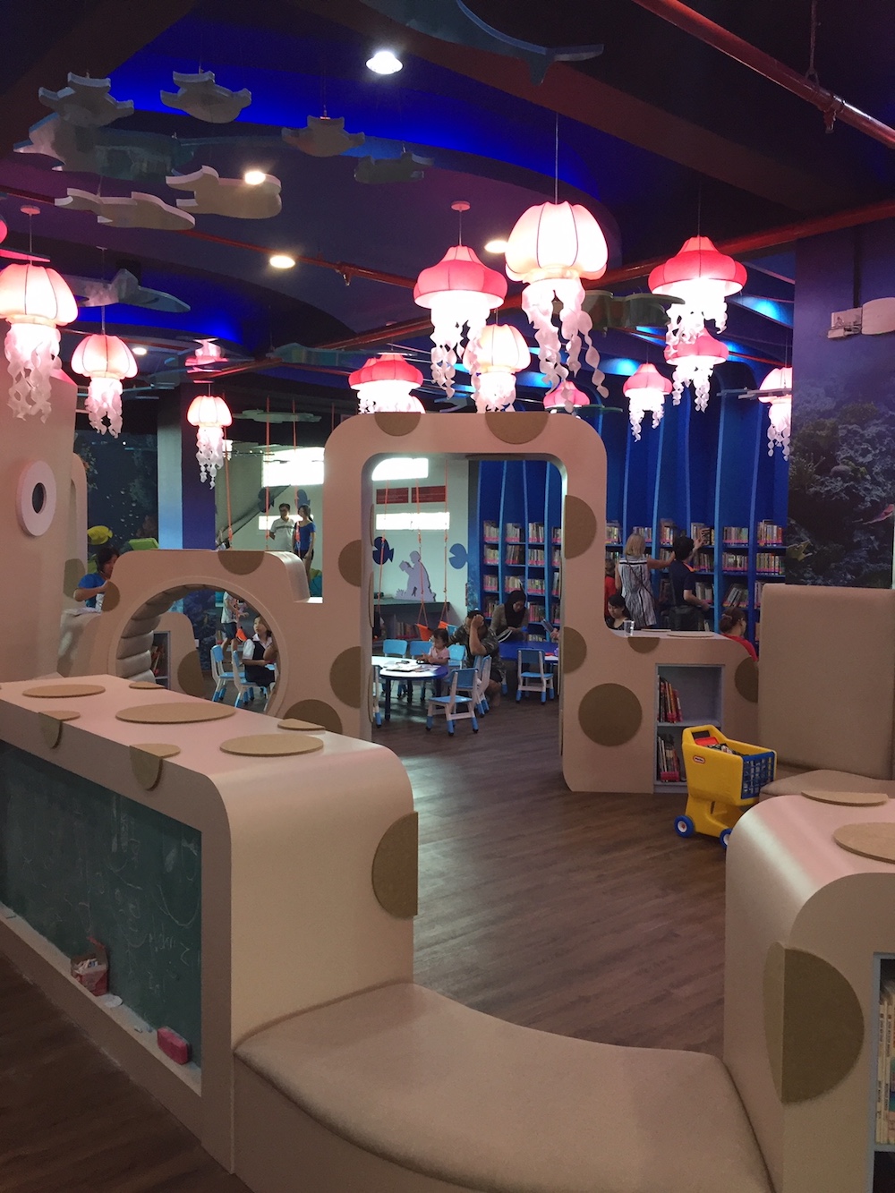 The new Kota Kinabalu Library’s children section was designed to encourage creativity and playfulness. — Picture by Julia Chan