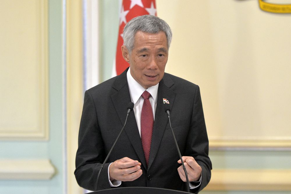 Singaporeu00e2u20acu2122s Prime Minister Lee Hsien Loong speaks during a joint news conference with Malaysiau00e2u20acu2122s Prime Minister Tun Dr Mahathir Mohamad in Putrajaya April 9, 2019. u00e2u20acu201d Picture by Mukhriz Hazim