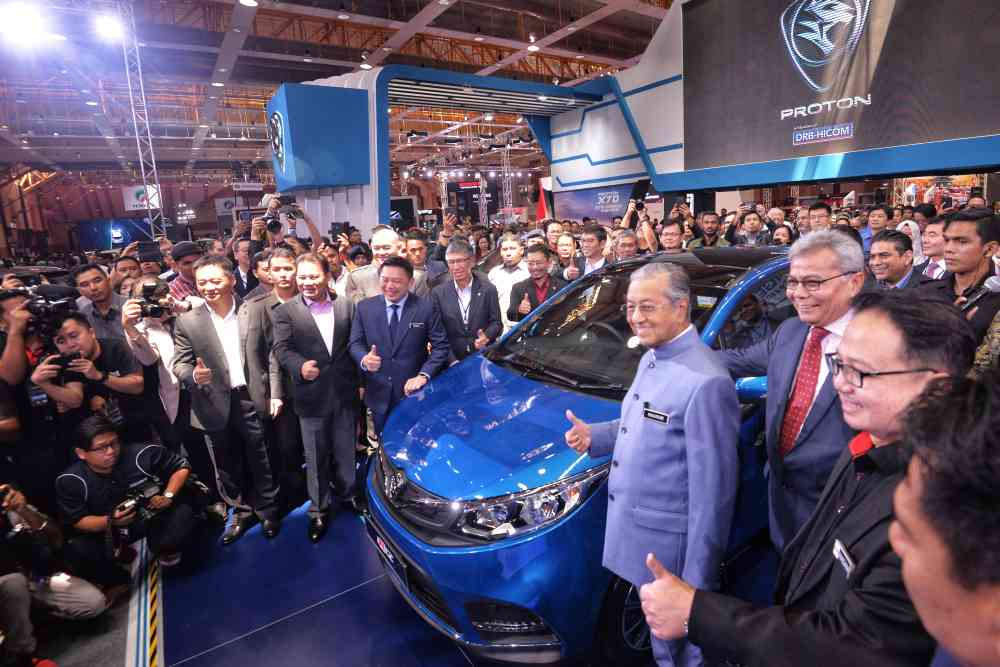 Tun Dr Mahathir Mohamad launches the Malaysia Autoshow 2019 in Serdang April 11, 2019. u00e2u20acu2022 Picture by Shafwan Zaidon