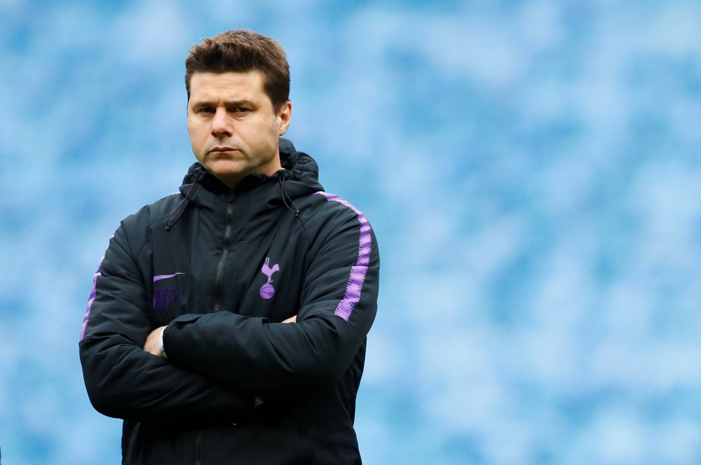 Tottenham manager Mauricio Pochettino is seen during a training training session ahead of the match against Manchester City, April 16, 2019. u00e2u20acu2022 Reuters pic