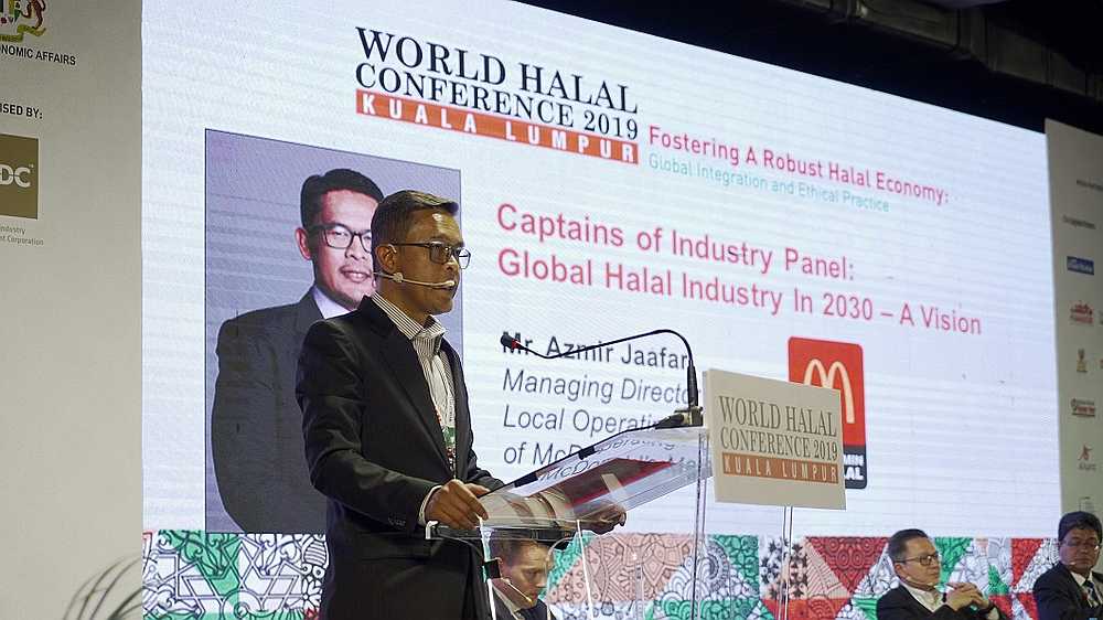 Azmir giving his introductory remarks during the Captains of Industry panel session titled ‘Global Halal Industry in 2030 — A Vision.’ — Picture courtesy of Halal Industry Development Corporation