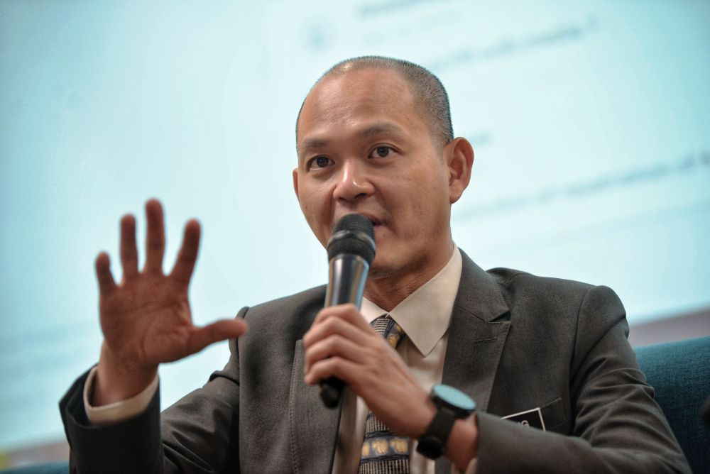 Deputy Minister of International Trade and Industry Ong Kian Ming speaks during a forum at Menara Miti in Kuala Lumpur April 16, 2019. u00e2u20acu201d Picture by Shafwan Zaidon