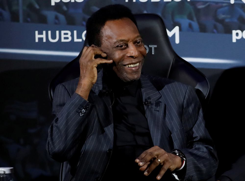 Brazilian football legend Pele is seen in Paris, April 2, 2019. Pele has been released from hospital and will return to Brazil.  u00e2u20acu2022 Reuters pic