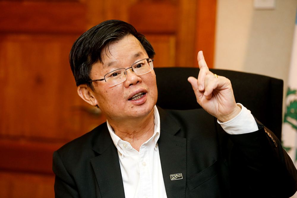 Penang Chief Minister Chow Kon Yeow speaks to Malay Mail at his office in George Town April 12, 2019. u00e2u20acu2022 Picture by Sayuti Zainudin