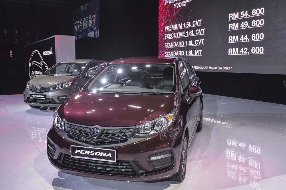 The all new Proton Persona is pictured at the Kuala Lumpur Convention Centre in Kuala Lumpur April 23, 2019. u00e2u20acu201d Picture by Shafwan Zaidon