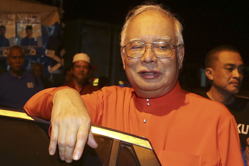 Datuk Seri Najib Razak is pictured during a ceramah in Mambau April 11, 2019. u00e2u20acu201d Picture by Yusof Mat Isa