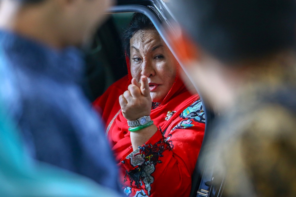 Datin Seri Rosmah Mansor arrives at the Kuala Lumpur Court Complex April 23, 2019. u00e2u20acu201d Picture by Hari Anggara