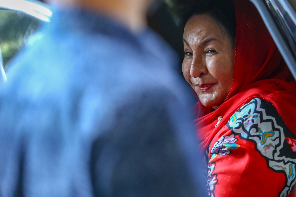 Datin Seri Rosmah Mansor arrives at the Kuala Lumpur Court Complex April 23, 2019. u00e2u20acu201d Picture by Hari Anggara