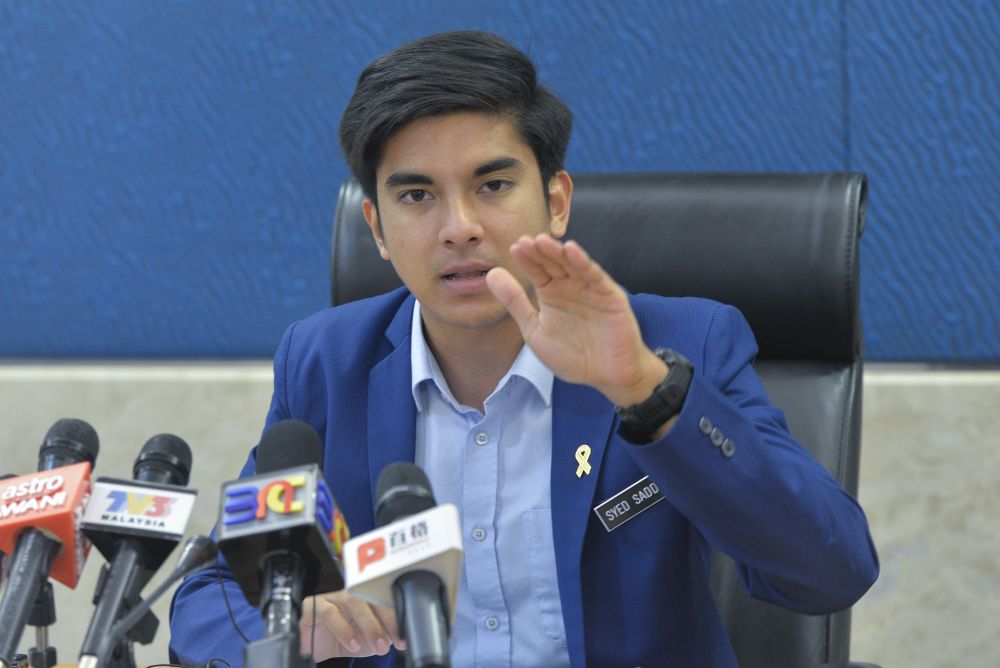 Youth and Sports Minister Syed Saddiq Syed Abdul Rahman speaks during an interview in Putrajaya April 23, 2019. u00e2u20acu201d Picture by Mukhriz Hazim 