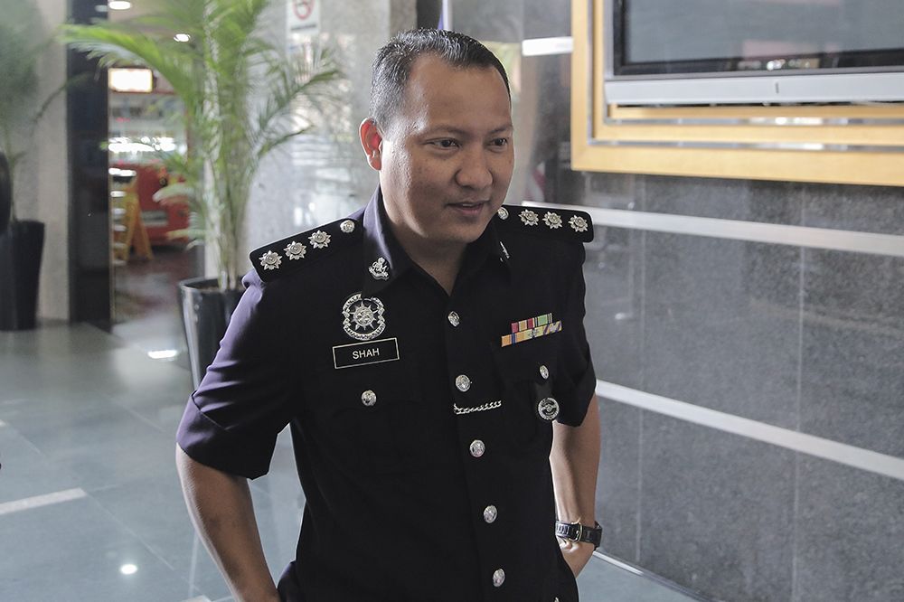 Witness ASP Jamaluddin Shah Mohd Jawan is pictured during the second day of the Wang Kelian Royal Commission of Inquiry (RCI) hearing in Putrajaya April 18, 2019. u00e2u20acu201d Picture by Miera Zulyana