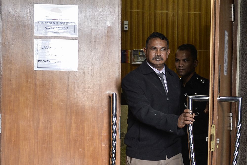 Witness ASP MA Joeking is pictured during the second day of the Wang Kelian Royal Commission of Inquiry (RCI) hearing in Putrajaya April 18, 2019. u00e2u20acu201d Picture by Miera Zulyana