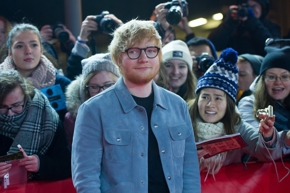 British singer-songwriter Ed Sheeran at the Berlinale film festival on February 23, 2018. u00e2u20acu201d AFP pic