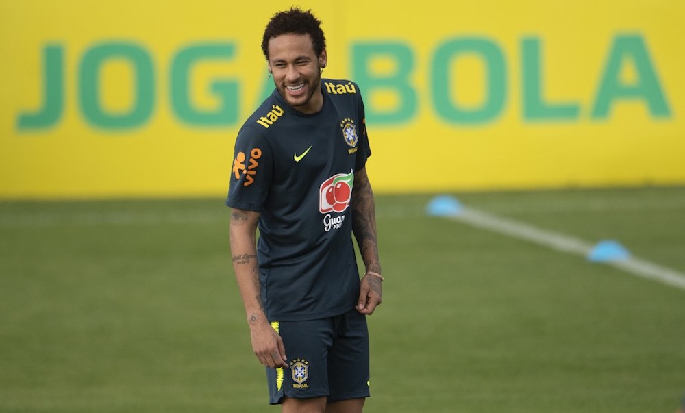 Neymar takes part in a training session of the national team at the Granja Comary sport complex in Teresopolis, Brazil on May 25, 2019, ahead of the Copa America tournament. u00e2u20acu201d AFP pic